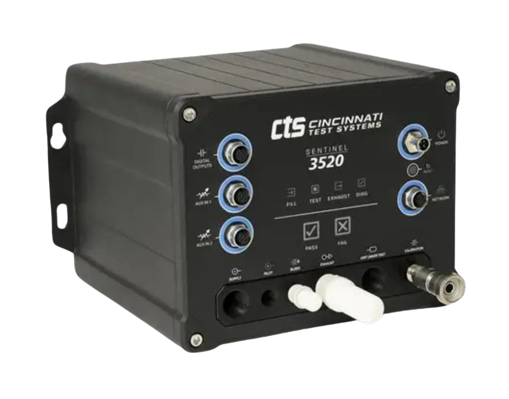 CTS Sentinel 3520 with sigPOD controller leak test setup
